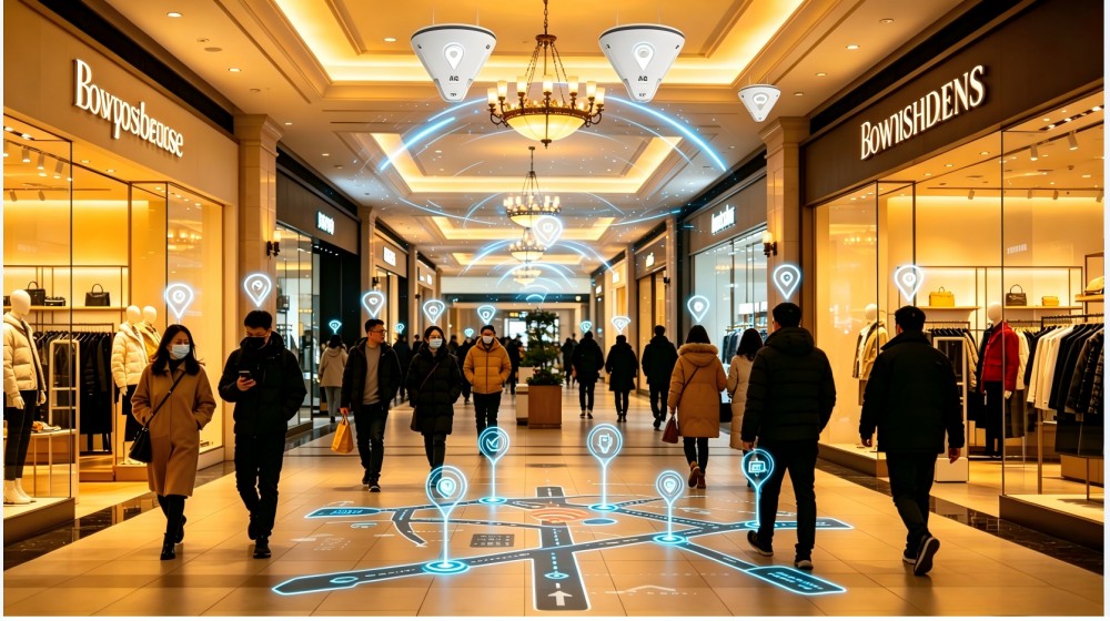 某城市商业综合体 - WiFi 室内移动终端实时定位项目(实现12万平米全场定位与智慧运营)